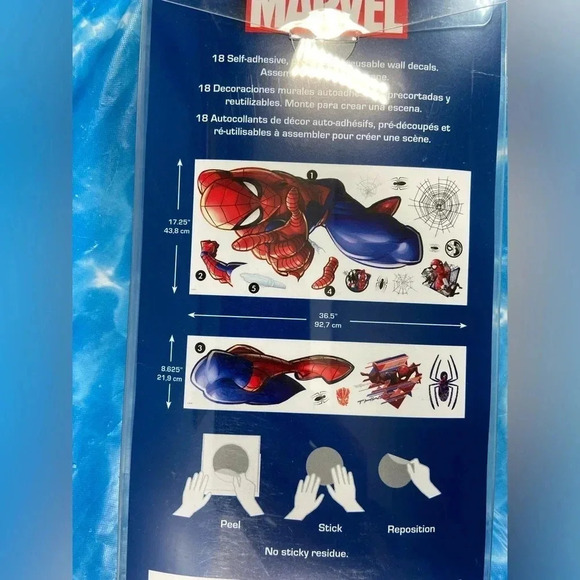Marvel - Spider-Man - 18 Wall Decals - BNIB 🕷️ 🕸️ - Picture 7 of 7
